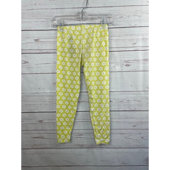 KicKee Pants Yellow Floral Pajamas 4T - Picture 5 of 7